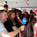 MONACO, MONACO - AUGUST 23: Tadej Pogacar of Slovenia and UAE Team Emirates XRG - Red Leader Jersey meets the media press prior to the La Vuelta - 81st Tour of Spain 2026, Stage 2 a 214.3km from Monaco to Manosque 408m / #UCIWT / on August 23, 2026 in Monaco, Monaco. (Photo by Alexander Hassenstein/Getty Images)
