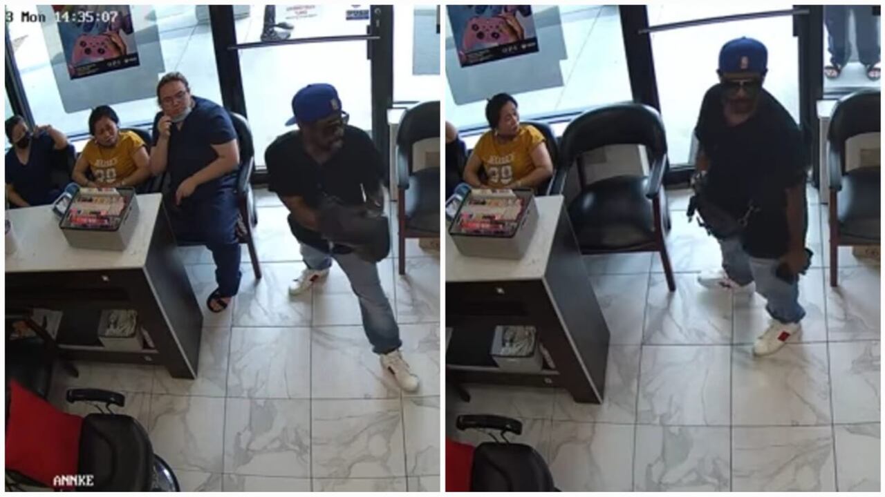 El delincuente solo se llevó un dispositivo móvil.