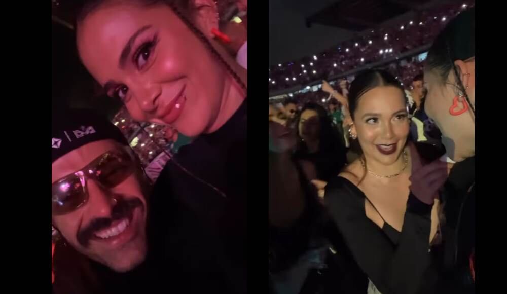 Las artistas disfrutaron de la presentación de Bad Bunny en Medellín.