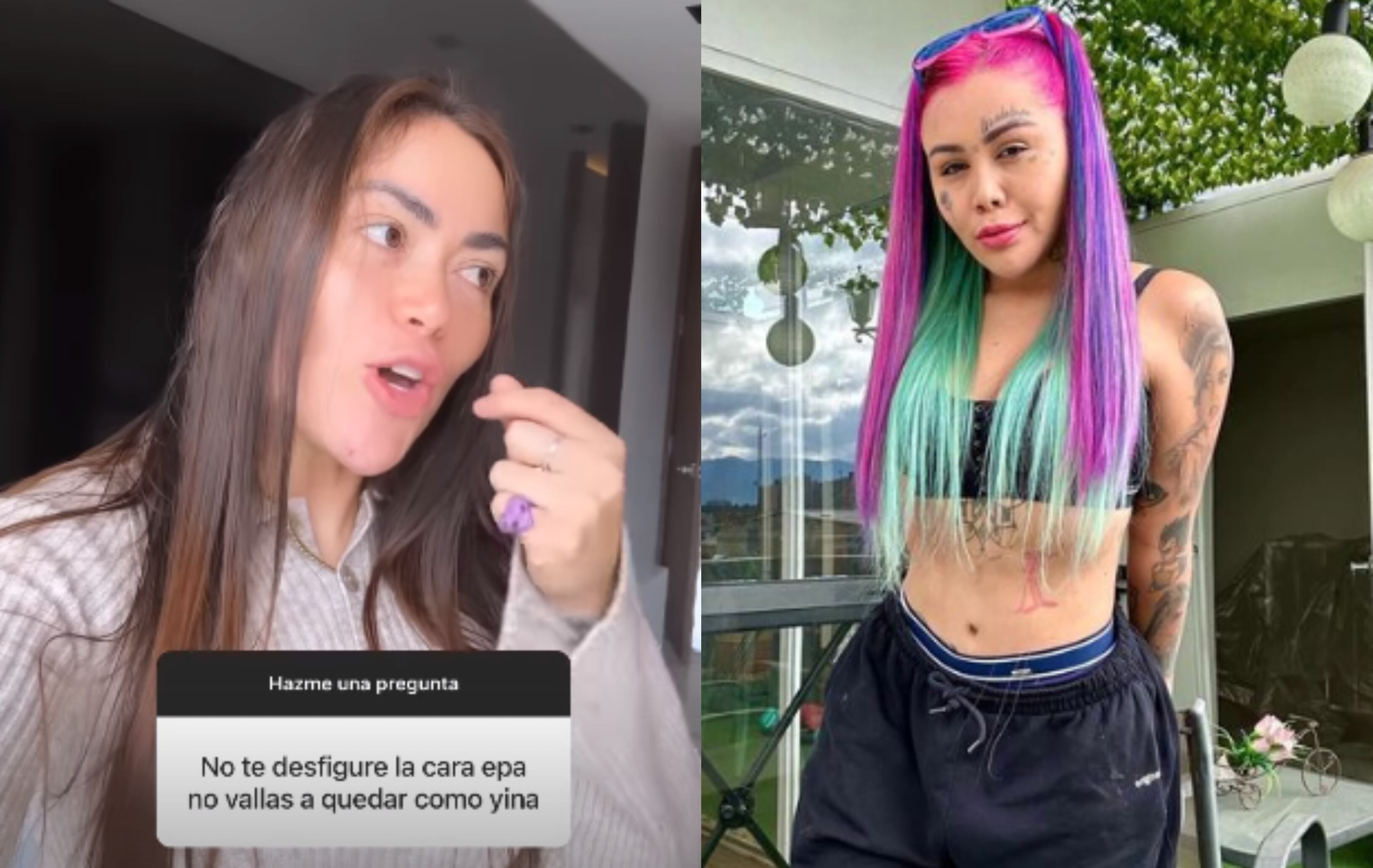 Epa Colombia criticó a Yina Calderón por los procesos estéticos a los que se ha sometido.