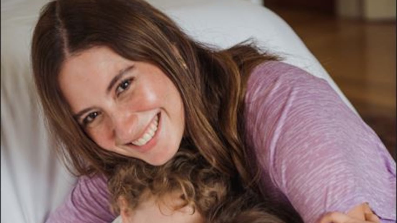 Taliana Vargas y sus hijos