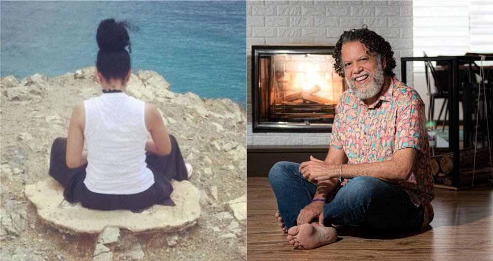 Alberto Linero y su novia.