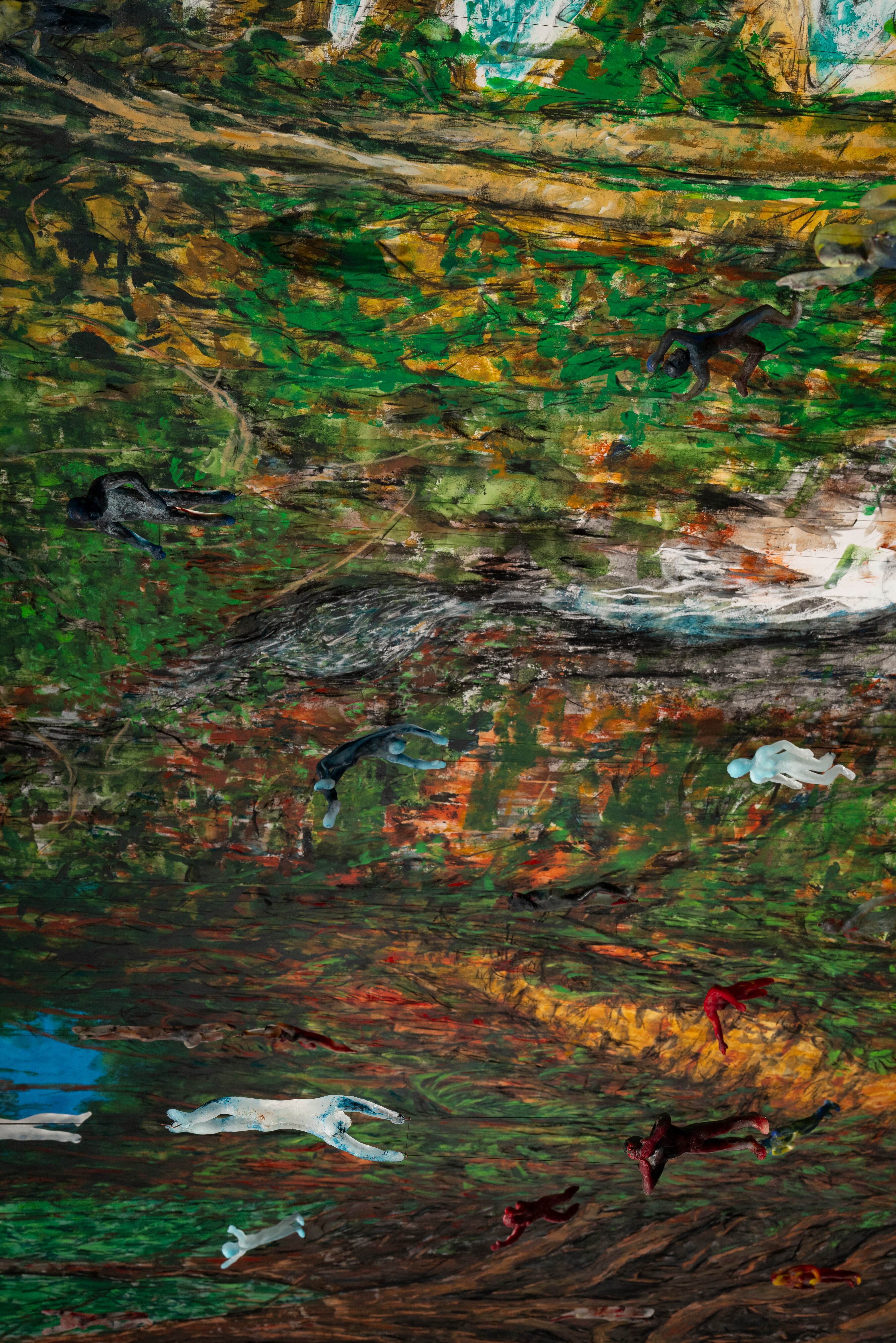 'Y aquí estamos hechos pedazos', de Isabel de Obaldía, en la Maison de l'Amérique Latine hasta febrero de 2026. Foto: Sebastián Icaza