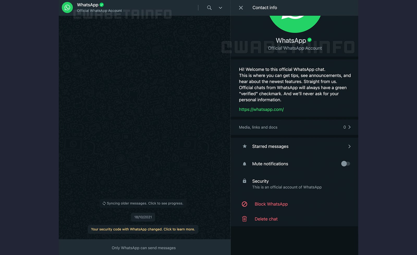 WhatsApp tendrá un canal oficial para anunciar las novedades de la app.