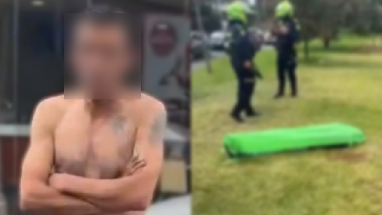 Al costado izquierdo de la imagen, Julián Andrés Díaz Correal, el presunto asesino.