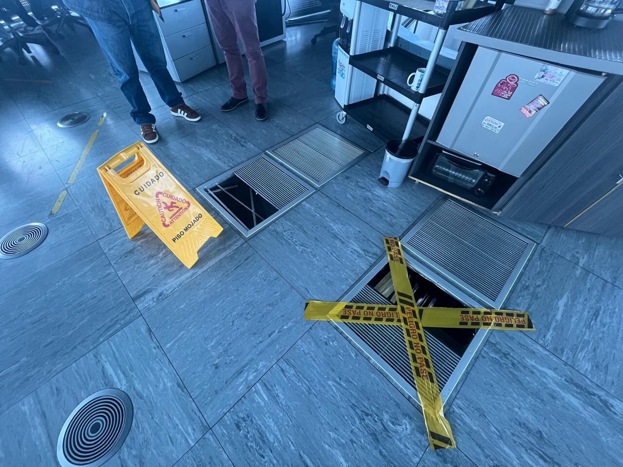 Desastre en la torre de control del aeropuerto El Dorado en Bogotá.