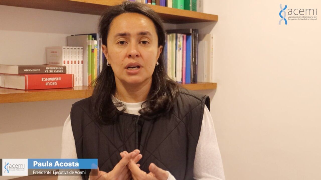 Presidente ejecutiva de Acemi, Paula Acosta, en su pronunciamiento oficial sobre la alerta emitida por la Procuraduría.