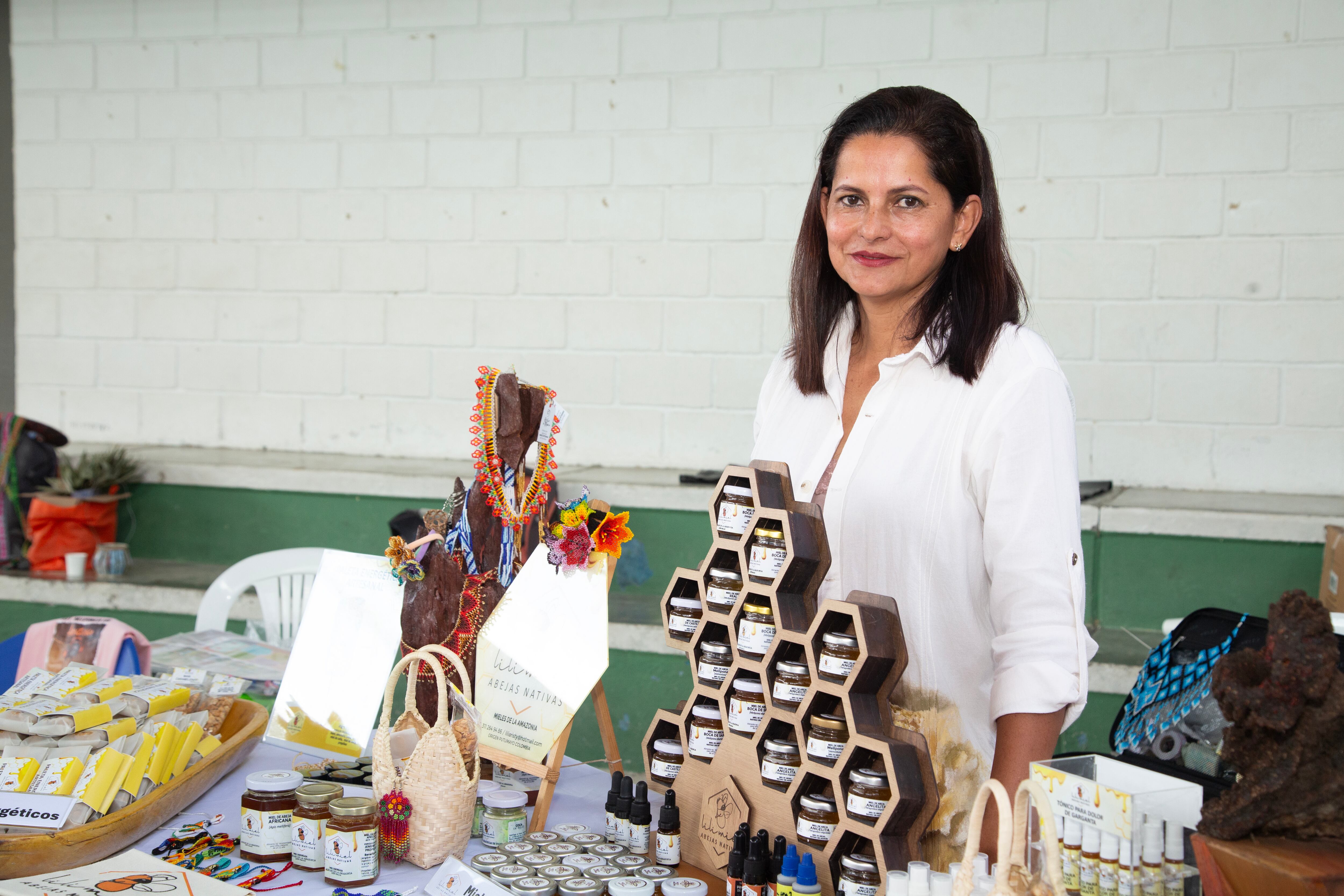 Liliana Aristizábal, emprendedora y beneficiario del programa NaturAmazonas.