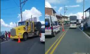Accidente hinchas de Atlético Nacional.