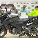 Una motocicleta fue incautada.