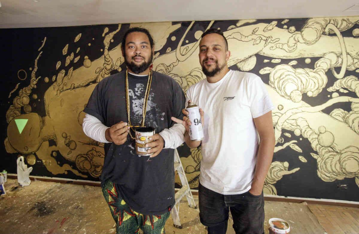 Kid Kreol & Boogie en la galería de la Alianza Francesa. Foto: Carlos Julio Martínez.