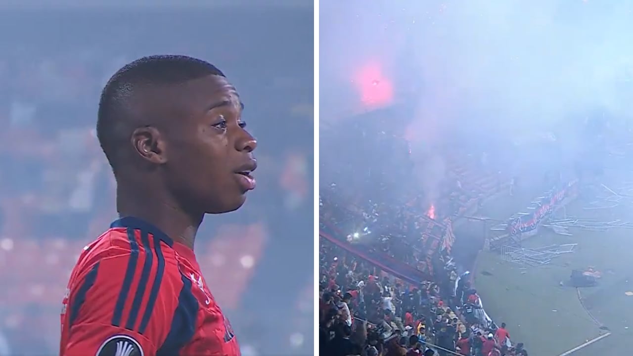 Por disturbios en el Atanasio Girardot de Medellín se suspendió el juego entre el poderoso y Flamengo.