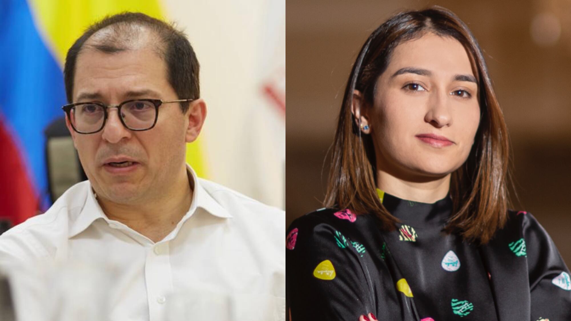 Fiscal Francisco Barbosa y Laura Sarabia.