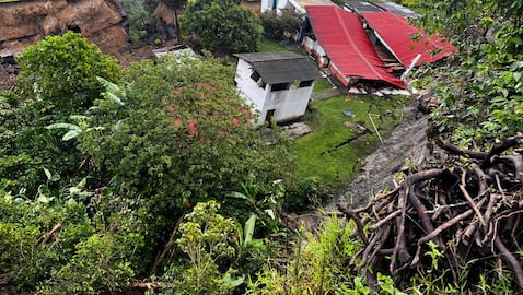 Emergencia por movimiento en masa en la vereda Pajales, en Moniquirá, Boyacá.