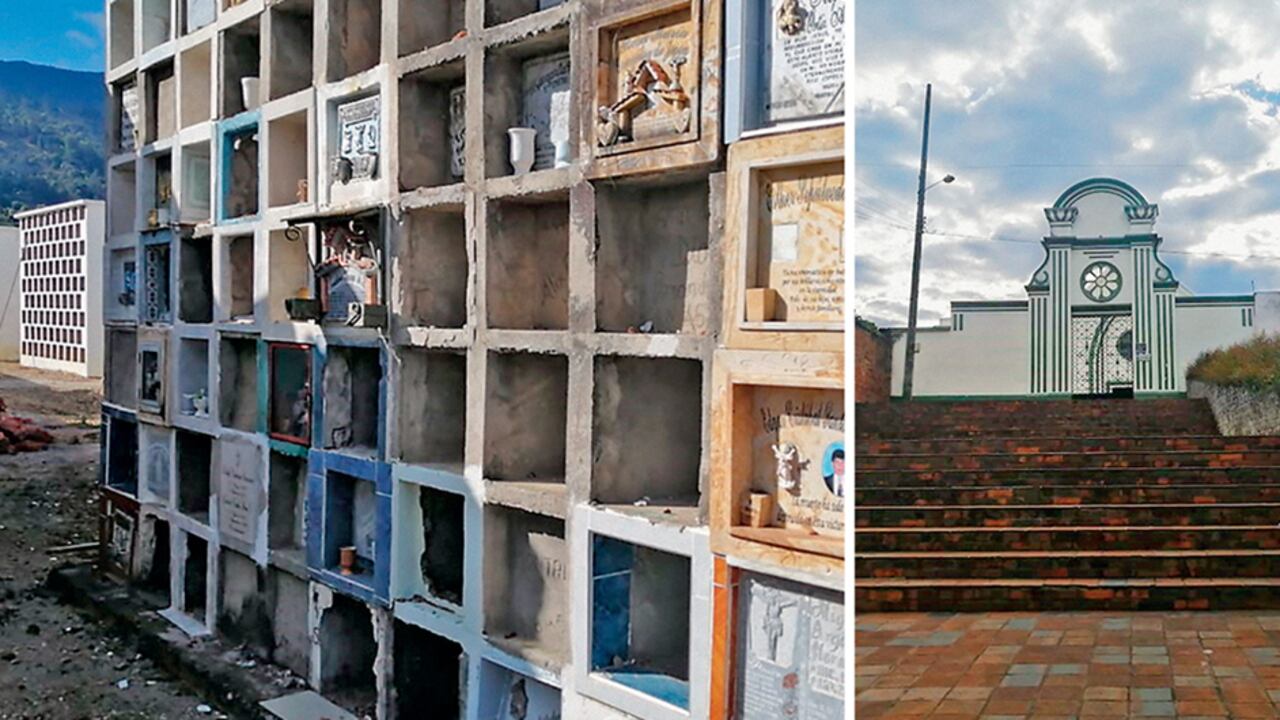 El cementerio está ubicado en el centro del pueblo. Es vecino de viviendas y la plaza de mercado. Con el panteón habilitado, la administración municipal espera atender lo que resta de la pandemia.