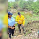 La senadora electa Martha Peralta visitó el arroyo Bruno junto a la diputada de La Guajira Oriana Zambrano. Foto: Twitter @cerrejoncol.