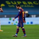 Messi fue expulsado por primera vez en su carrera con la camiseta del Barcelona; el argentino le lanzó un manotazo a un rival.