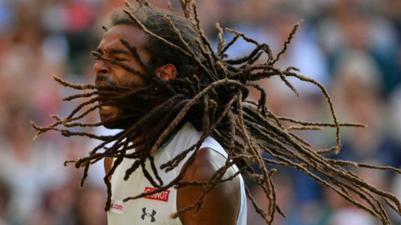 Dustin Brown celebra su victoria sobre Rafael Nadal en la segunda ronda de Wimbledon. Difícilmente habrá una sorpresa más grande este año.