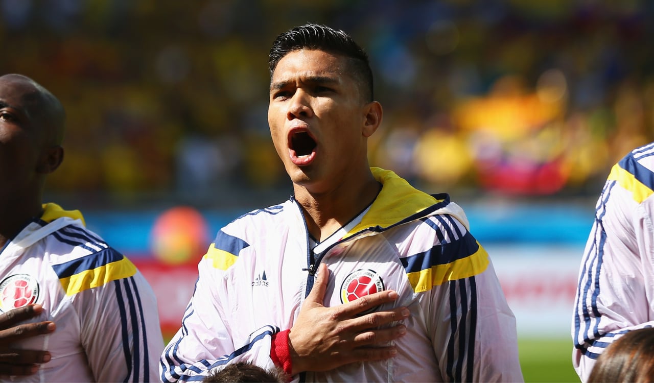 Teófilo Gutiérrez en el Mundial de Brasil 2014.