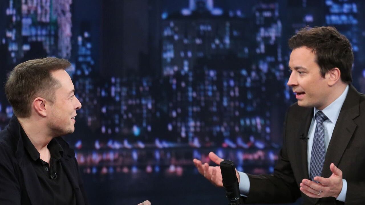 Elon Musk asistió al show de Jimmy Fallon el 13 de noviembre de 2012
