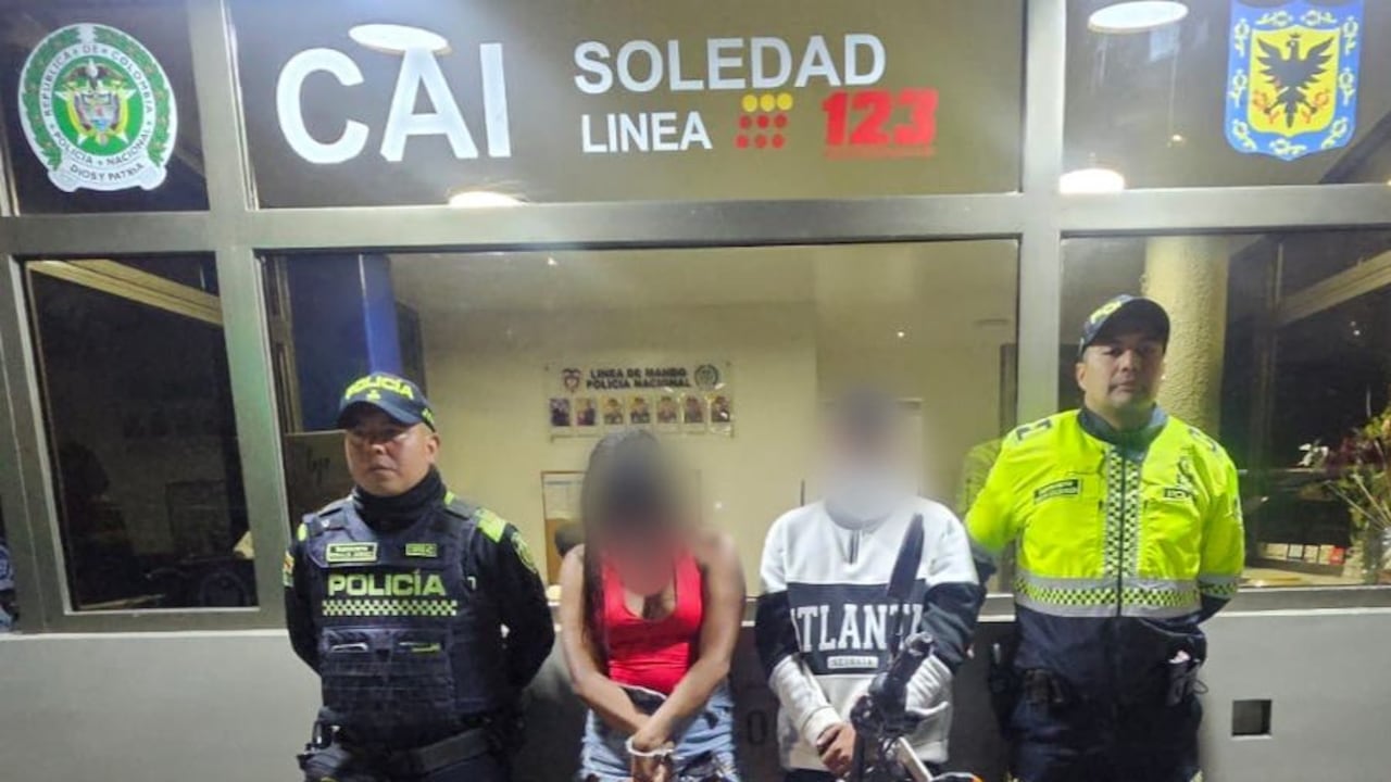 Policía captura a pareja señalada de cometer robos a mano armada en Teusaquillo