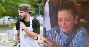 Maleja Restrepo reacciona a la final de Masterchef donde llegó su esposo, Tatán Mejía.