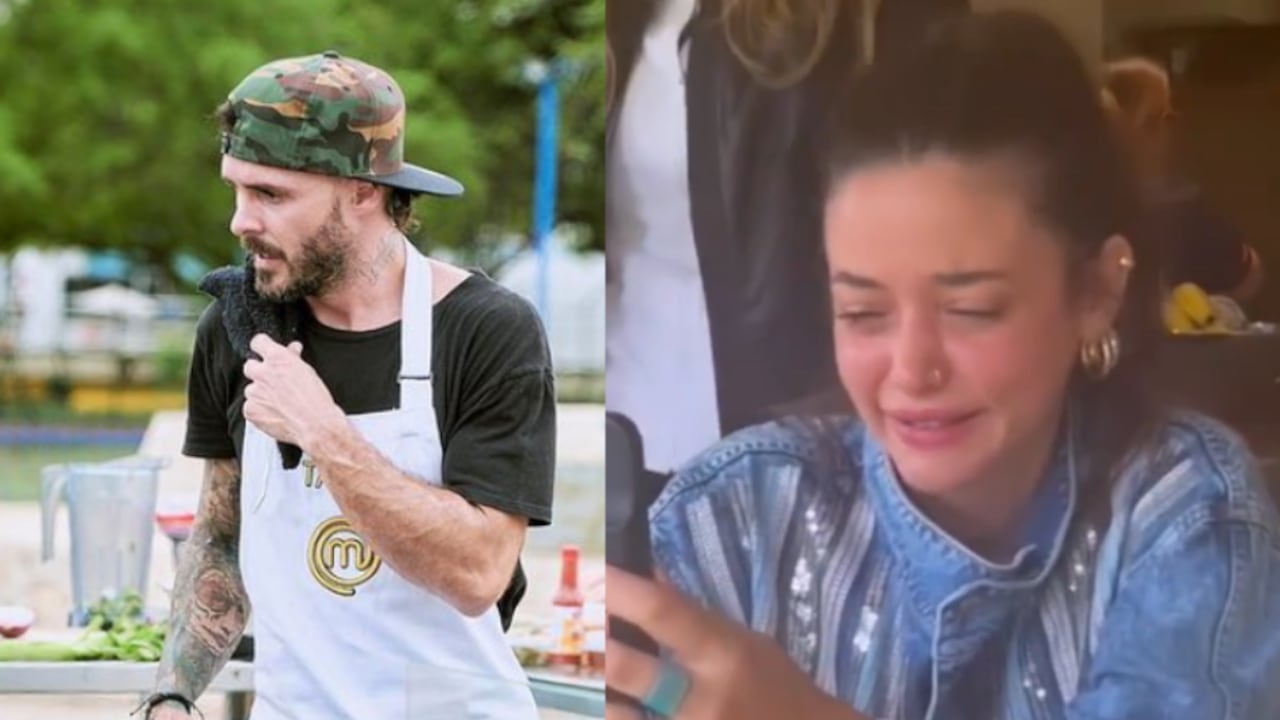 Maleja Restrepo reacciona a la final de Masterchef donde llegó su esposo, Tatán Mejía.