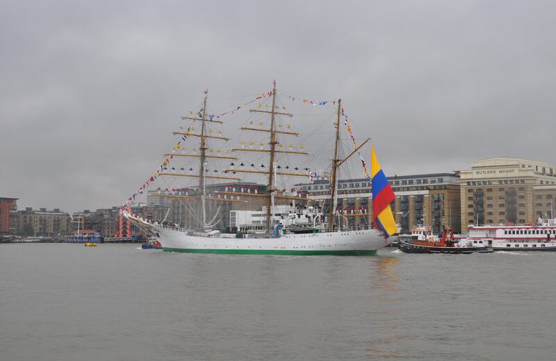 El 'Gloria' ha transportado a 9.500 marinos colombianos.