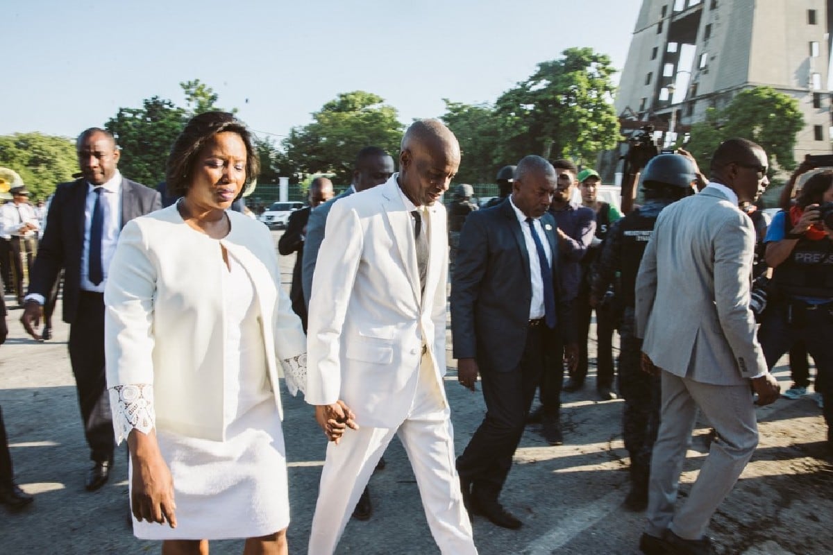 Imagen de archivo del fallecido presidente de Haití, Jovenel Moise, y su esposa, Martine Moise.