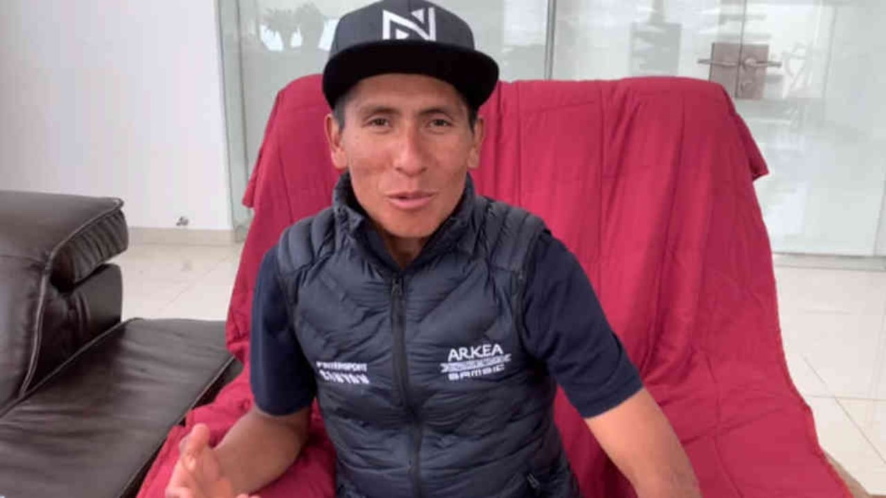 Nairo Quintana tras el accidente que sufrió en Boyacá