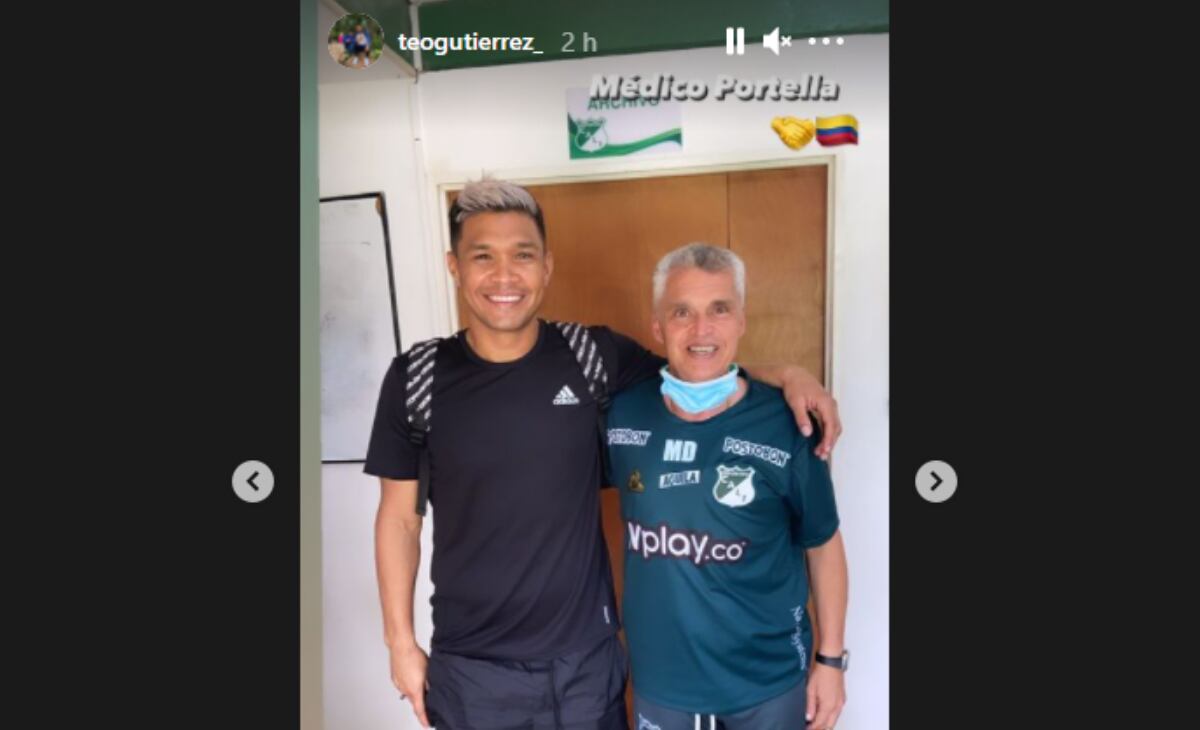 Teófilo Gutiérrez en la sede del Cali