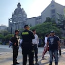Operativos de control en la plaza Botero de Medellín.
