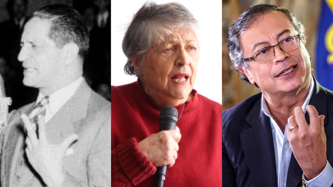 Jorge Eliécer Gaitán, Gloria Gaitán y Gustavo Petro.