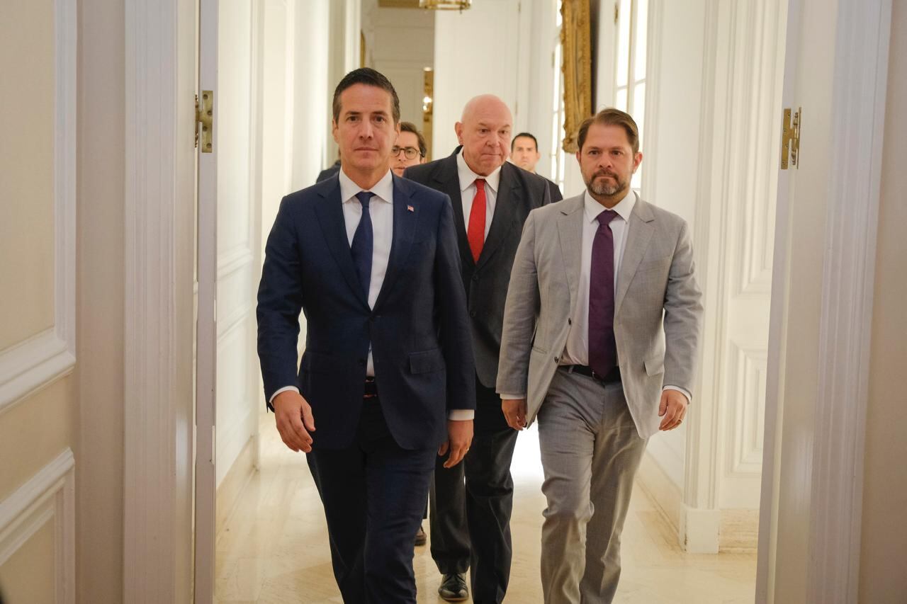 Delegación de EE. UU. en la Casa de Nariño.