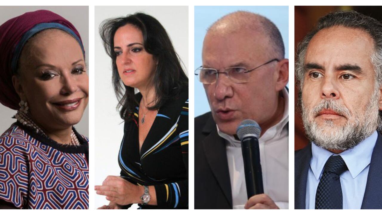 Piedad Córdoba, María Fernanda Cabal, Roy Barreras y Armando Benedetti