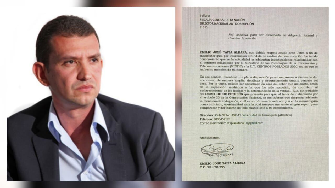 La carta de Emilio Tapia para convertirse en testigo de la Fiscalía