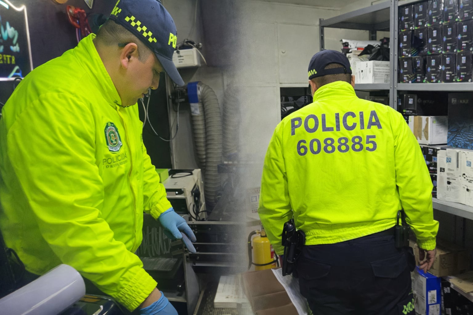 Nuevo golpe de la Policía Nacional a la mercancía de tecnología ilegal.