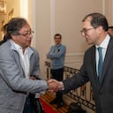 El presidente Gustavo Petro y el fiscal general, Francisco Barbosa.