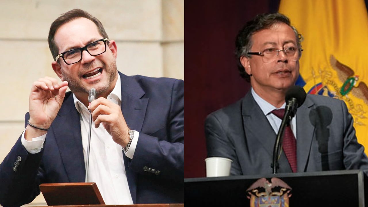 Lidio García y Gustavo Petro.