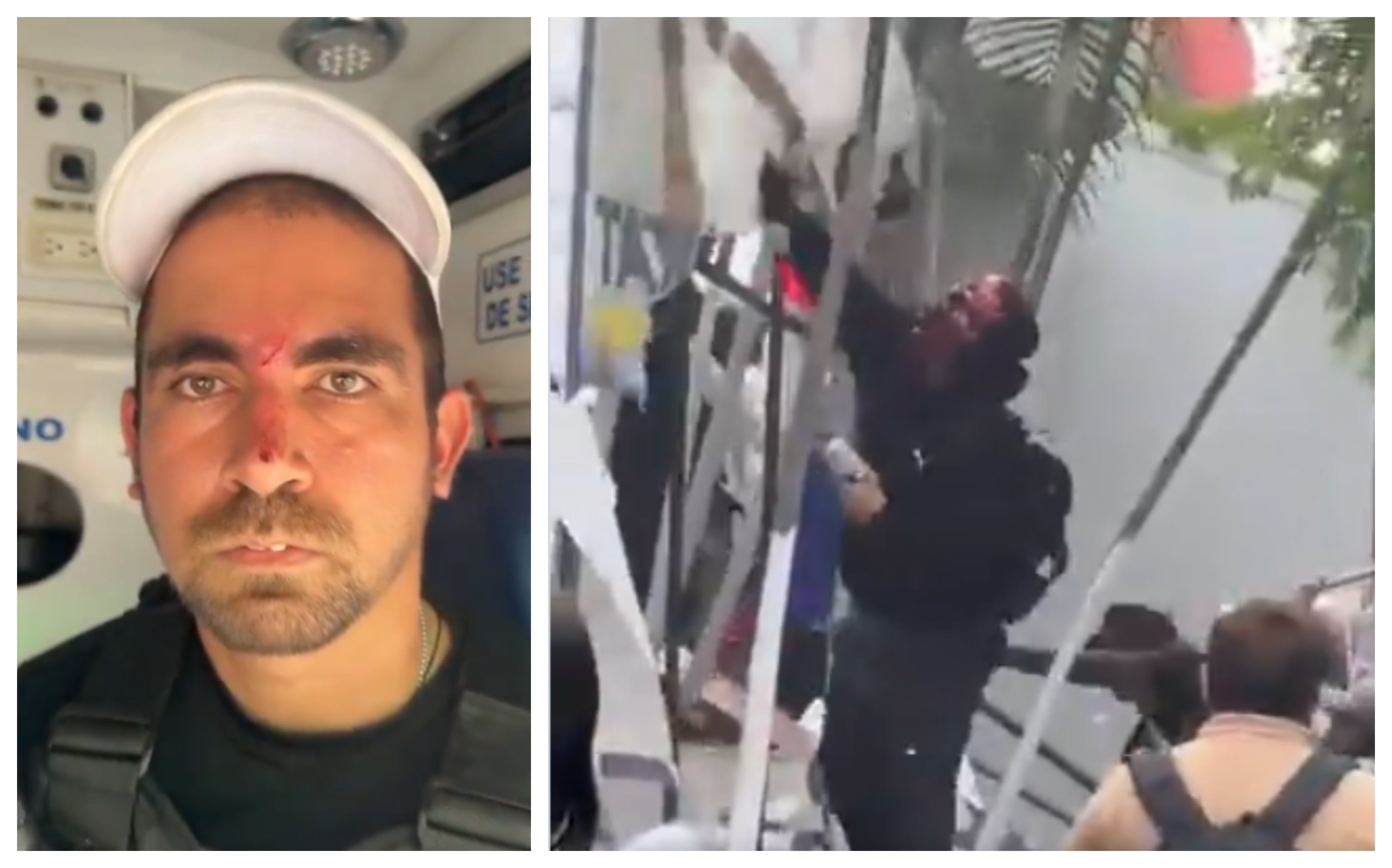 Encapuchados atacaron casa Uribista en Neiva, durante la movilización en defensa del salario mínimo vital, una persona resultó herida.