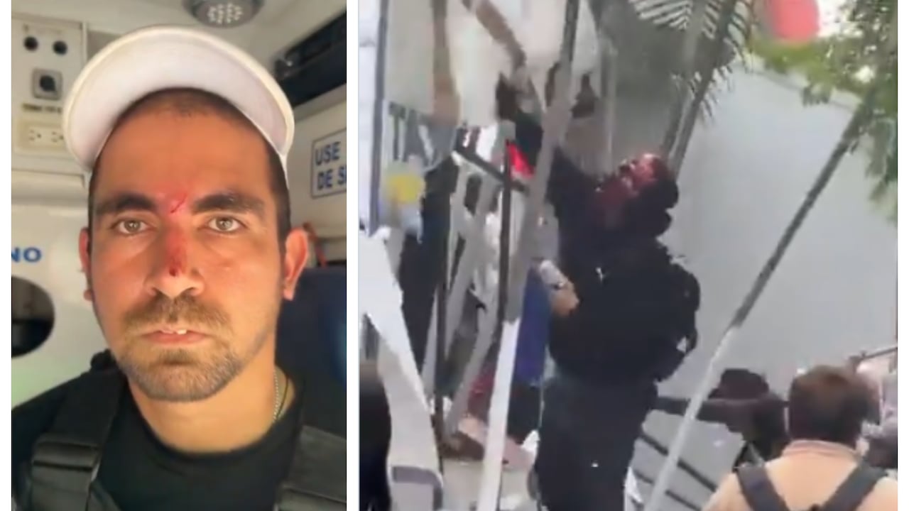 Encapuchados atacaron casa Uribista en Neiva, durante la movilización en defensa del salario mínimo vital, una persona resultó herida.