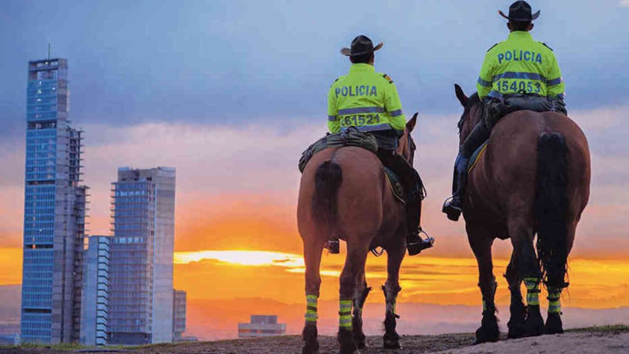 Los caballos han sido utilizados tradicionalmente por la Policía para hacer patrullajes en las zonas rurales. Foto: Cortesía Policía Nacional.