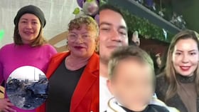 Esta es toda la familia que falleció en el siniestro.