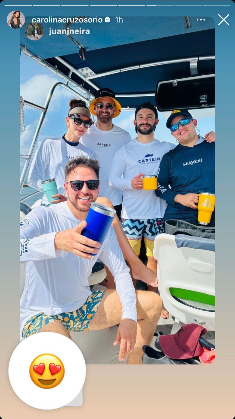 La presentadora hizo varias actividades en San Andrés.