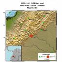 El segundo temblor del día ocurrió en el Cauca.