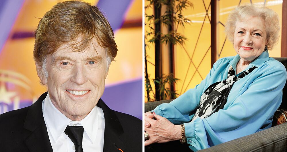 Robert Redford y Betty White.