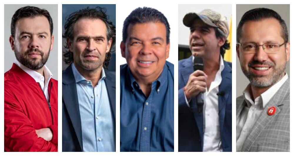 Carlos Fernando Galán, Federico Gutiérrez, Roberto Ortiz, Alejandro Eder y Jaime Andrés Beltrán