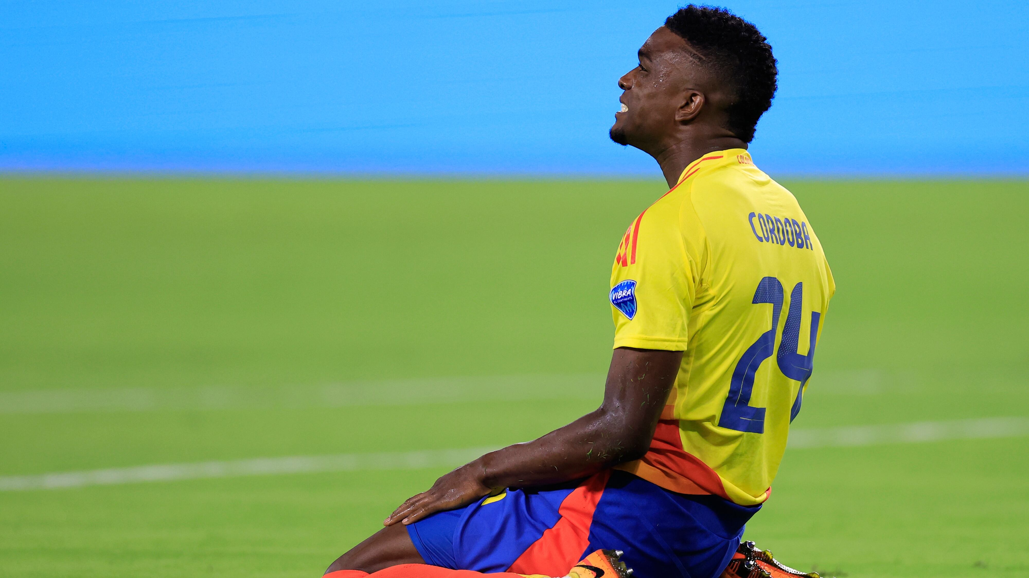 Jhon Córdoba, delantero titular de la Selección Colombia en la Copa América.