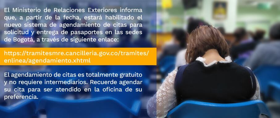 Solicitar su cita es muy fácil - Imagen de Cancillería