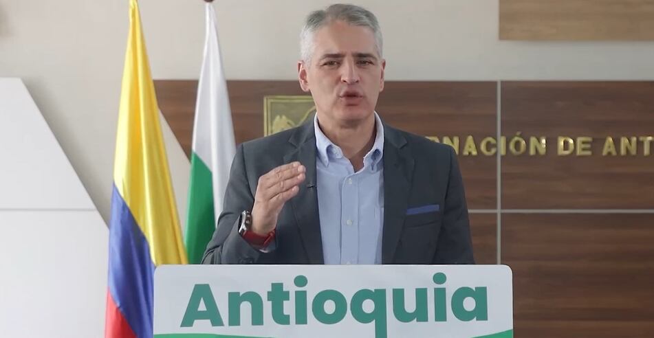 Andrés Julián Rendón, gobernador de Antioquia, pide asistencia militar al gobierno Petro.